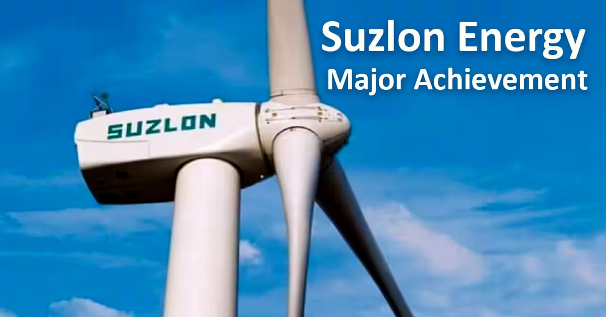 Suzlon Energy's Major Achievement