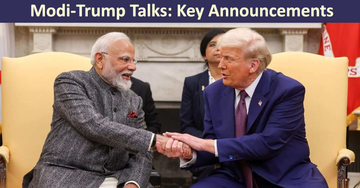 Modi-Trump Talks - Key Announcements